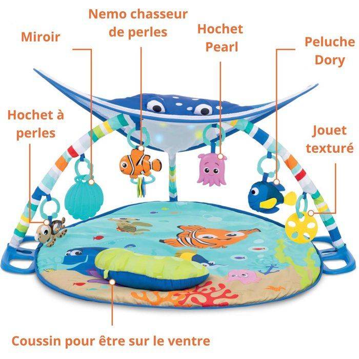 DISNEY BABY - NEMO - Speelmat voor Baby's, Snoerlichten, Spiegel-1