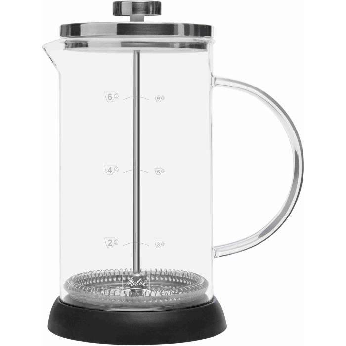 MELITTA Standaard 9-Kops French Press Koffiezetapparaat - Geschikt voor Gemalen Koffie 9-Cup-0