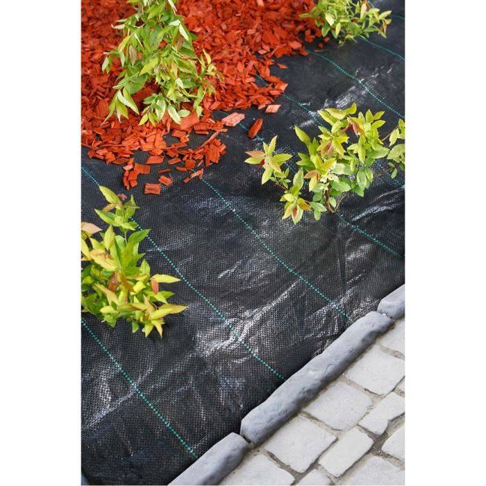 Nature Onkruidbestrijdingsbodembedekking, 2 x 5 m, Zwart-2