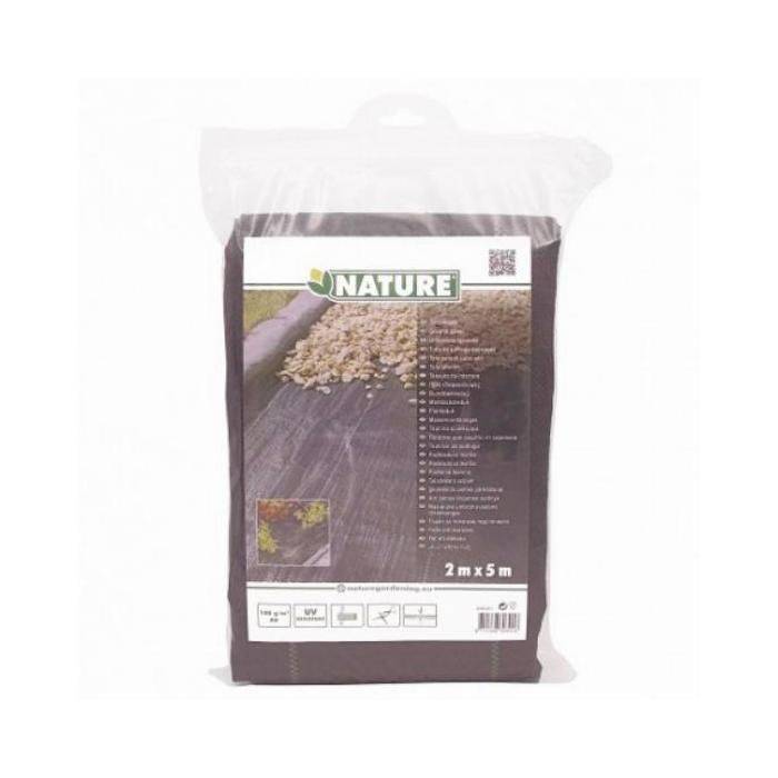 Nature Onkruidbestrijdingsbodembedekking, 2 x 5 m, Zwart-3