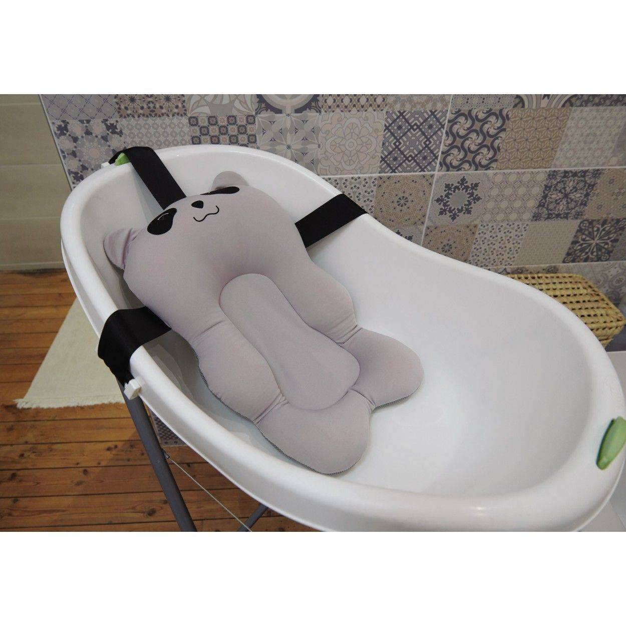 Baby Badkussen - Universeel Bevestigingssysteem - Sneldrogende Haak - 0-6 maanden-3