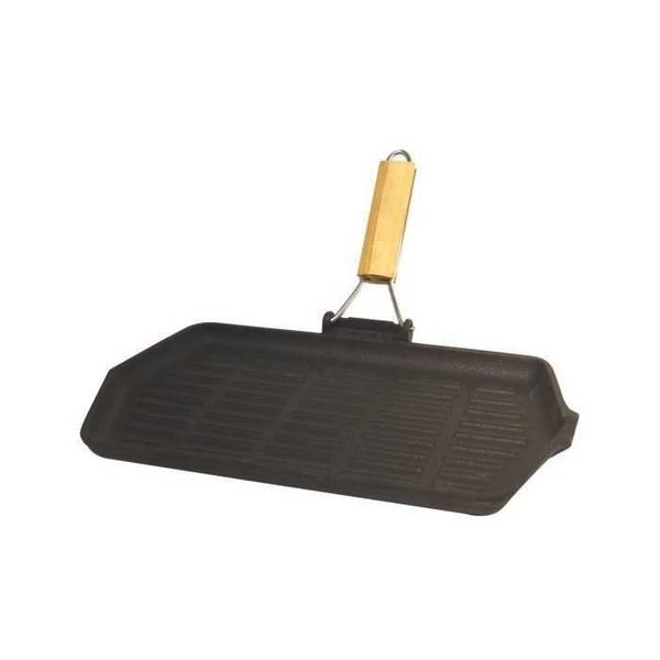 BAUMALU Gietijzeren Grill 33,5 x 19,5 cm Compatibel met Alle Fornuizen