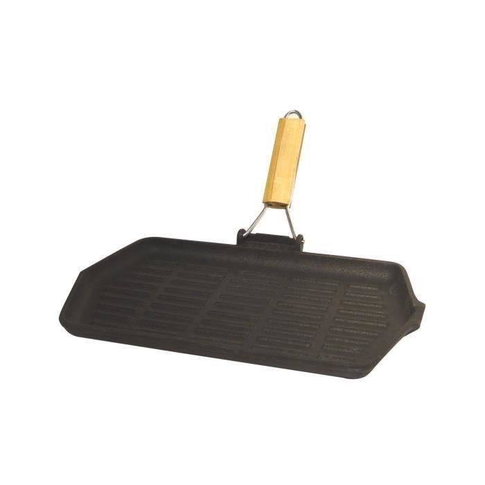 BAUMALU Gietijzeren Grill 33,5 x 19,5 cm Compatibel met Alle Fornuizen-0