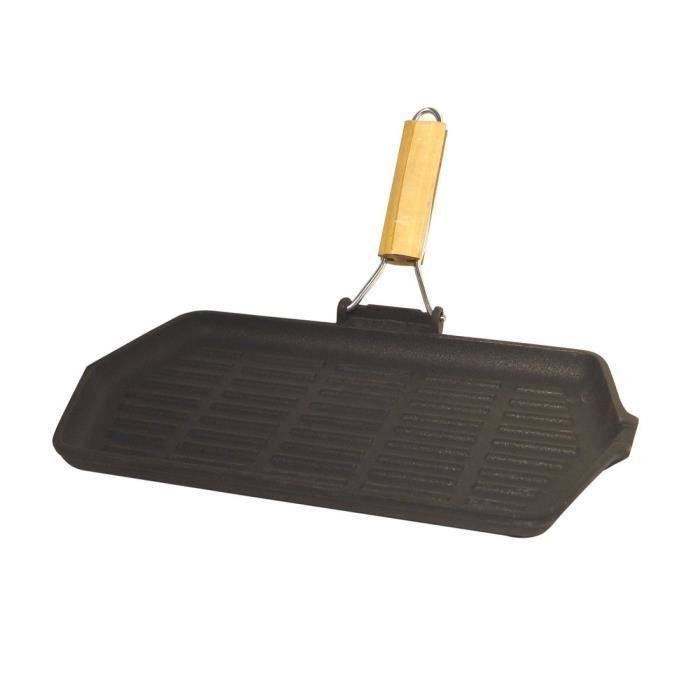 BAUMALU Gietijzeren Grill 33,5 x 19,5 cm Compatibel met Alle Fornuizen-1