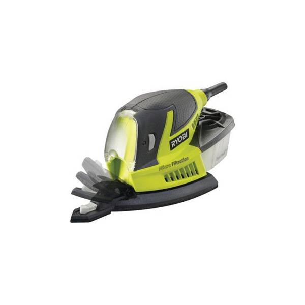 RYOBI Driehoek Schuurmachine - 100 W - 12.000 Oscillaties/Min - RPS100-SA20 - 20 Schuurdiscs