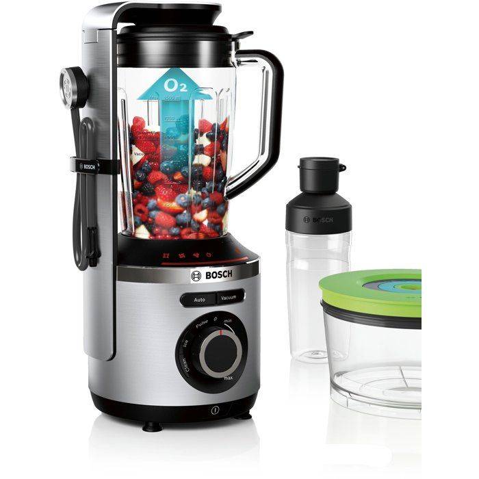 BOSCH VitaPower 2-in-1 Vacuüm Blender - 1000 W - RVS/Zwart - MMBV625M-1