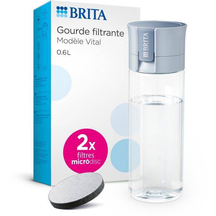 BRITA Filterwaterfles - 2 Microdiscs Inbegrepen - Pastel Blauw-0