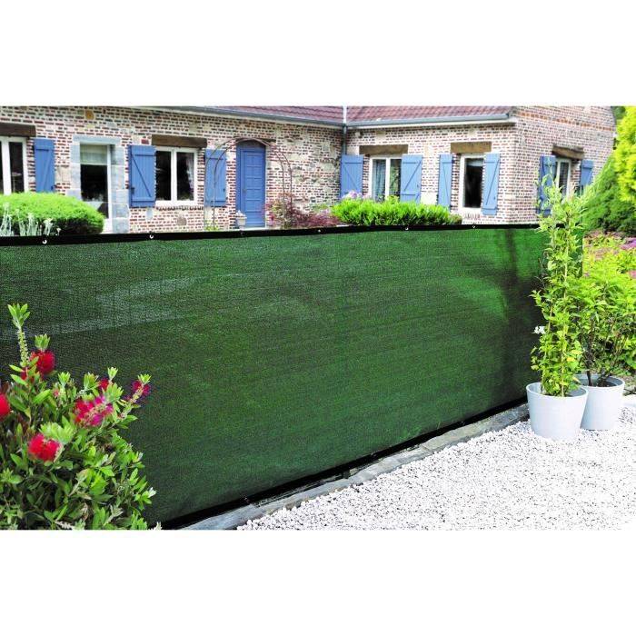 NATURE Privacy Scherm - 1 x 3 m - 5/5 Opaciteit - HDPE 350 g/m² - Khaki Groen-0