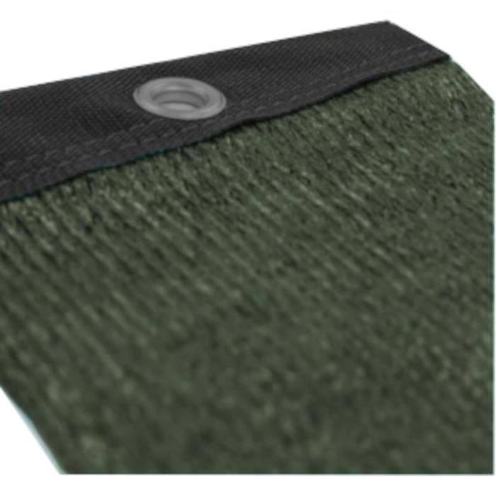 NATURE Privacy Scherm - 1 x 3 m - 5/5 Opaciteit - HDPE 350 g/m² - Khaki Groen-1