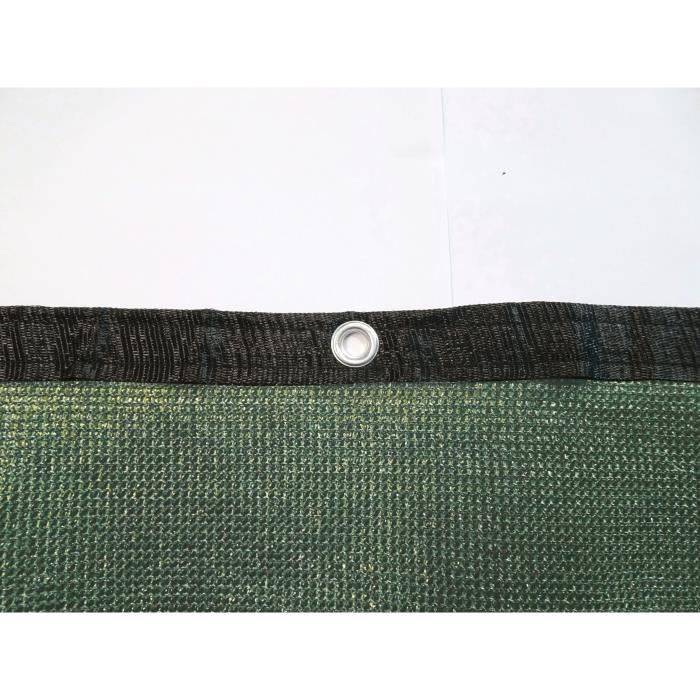 NATURE Privacy Scherm - 1 x 3 m - 5/5 Opaciteit - HDPE 350 g/m² - Khaki Groen-2