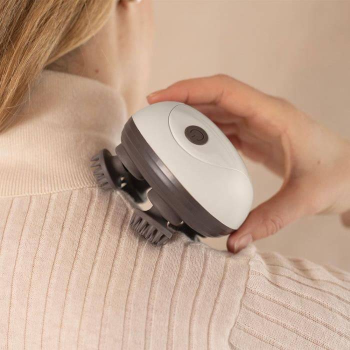 LIVOO Hoofd- en Scalp Massager - DOS202 - 2 Uur - 96 Nodules - 4 Koppen - 3 Modi - IPX4-4