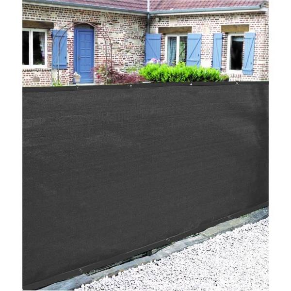 NATURE Privacy Screen - 1 x 3 m - 5/5 Opaciteit - HDPE 350 g/m² - Antraciet