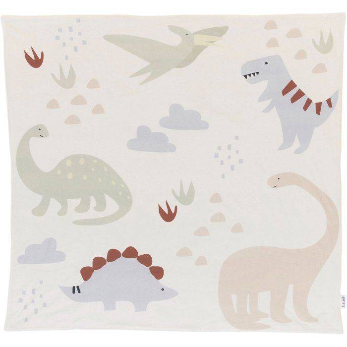 TINEO - Draagbare Speelmat - 100 x 100 cm - Dinosaurussen-0