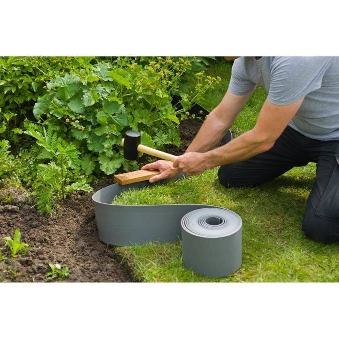 NATURE Tuinrand - 3 mm Dikte - 15 cm Hoog x 10 m Lang - Grijs-4