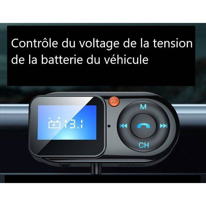 THOMSON Bluetooth FM Transmitter - 12/24V - Afstandsbediening - 1 m Spiraalkabel-3