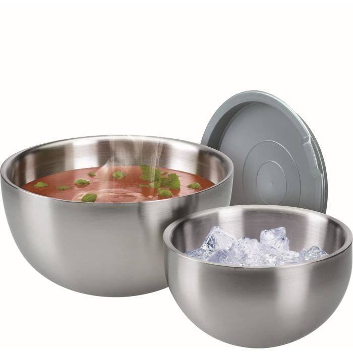 GSW - Geïsoleerde Slakom - Ø 30 cm - RVS - 5,5 L - Lekvrije Deksel - Dubbele Wand-2