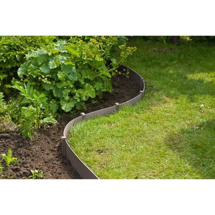 NATURE Tuinrand - Gerecycled Polyethyleen - H15 cm x 10 m - Terracotta-3