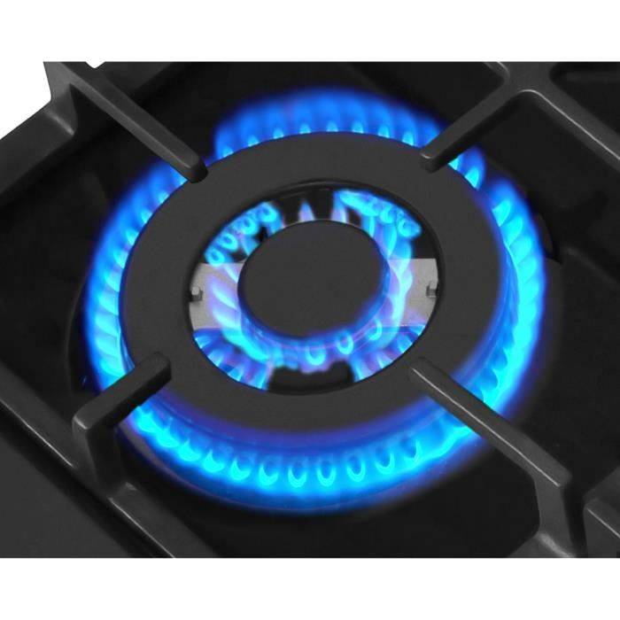 AMICA Gasfornuis - 4 Branders - 59 x 52 cm - Zwart - PGA6101ApCb RETRO-4