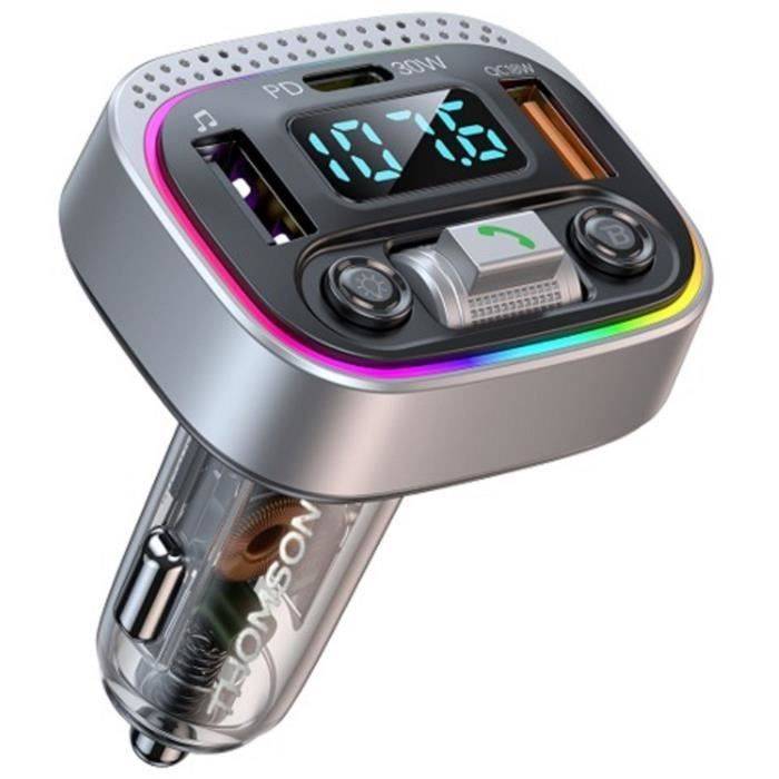 THOMSON Bluetooth FM Transmitter V5.4 - 12/24V - 48W - QC 3.0 & PD 30W-0