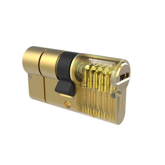 YALE 2100 Serie Hoogbeveiligingscilinder - 35x35 mm - Vernikkeld-3