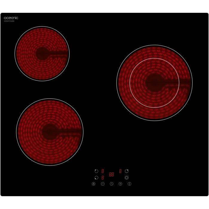 OCEANIC OCEAV3Z60 Keramische Kookplaat - 3 Branders - 56 x 49 cm 3-burner-0