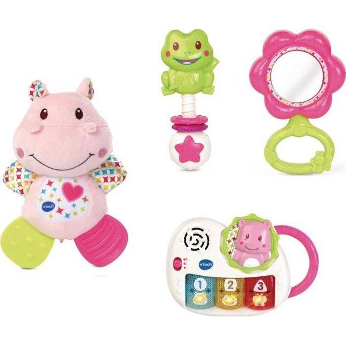 VTECH BABY Newborn Cadeauset - Sensorische Ontwaking - Roze - 0 tot 36 Maanden-0