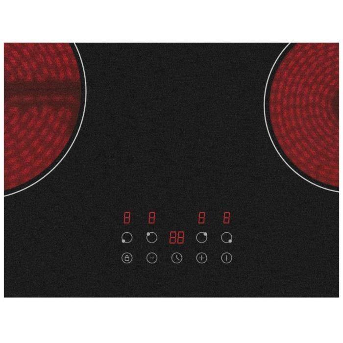 OCEANIC Keramische Kookplaat - 4 Branders - 59 x 52 cm - Zwart-3