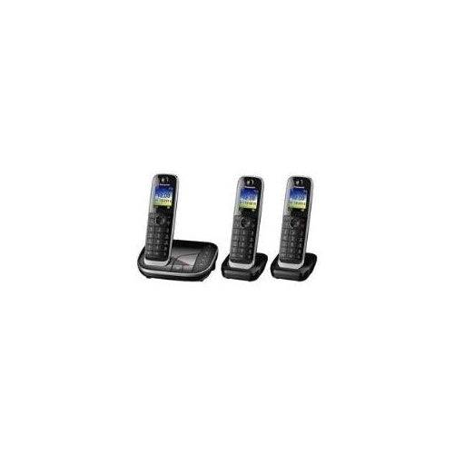 Panasonic KX-TGJ323GB - Draadloze Telefoon met Antwoordapparaat en Nummerherkenning - DECT - Zwart + 2 Extra Handsets (K-0