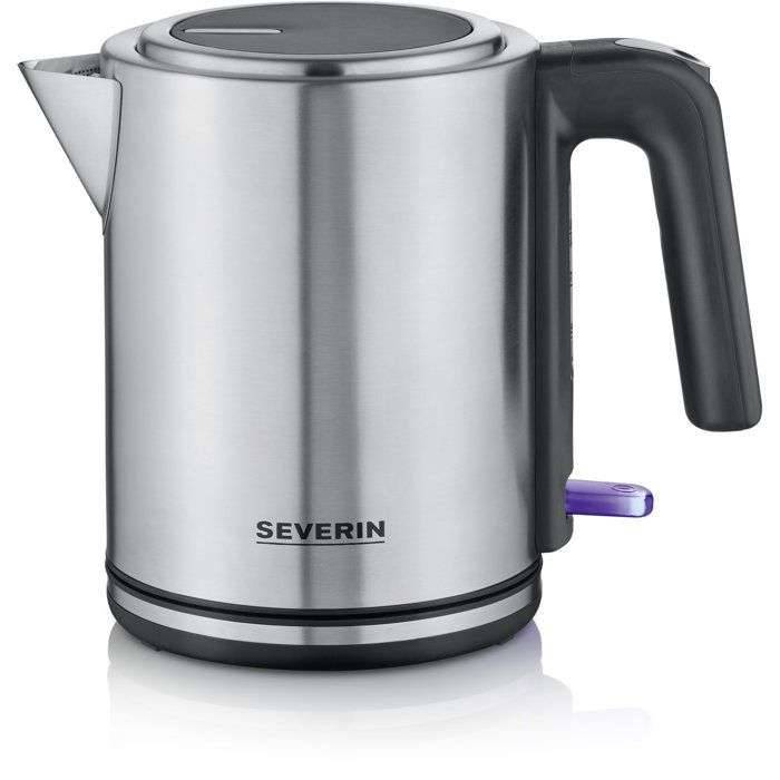 Compacte waterkoker van 1 liter met extra brede opening - SEVERIN - WK 3489 - 2400W, 360° draaibare voet, antikalkfil...-0