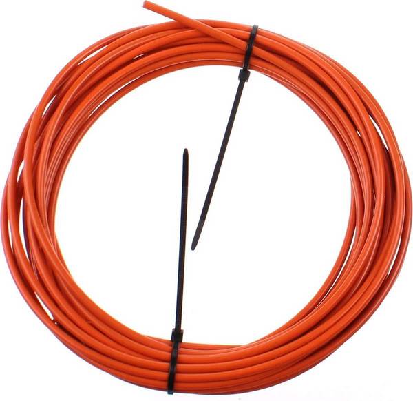 Buitenkabel (rem) Elvedes met teflon voering ø4,9mm - 10 meter op rol - oranje