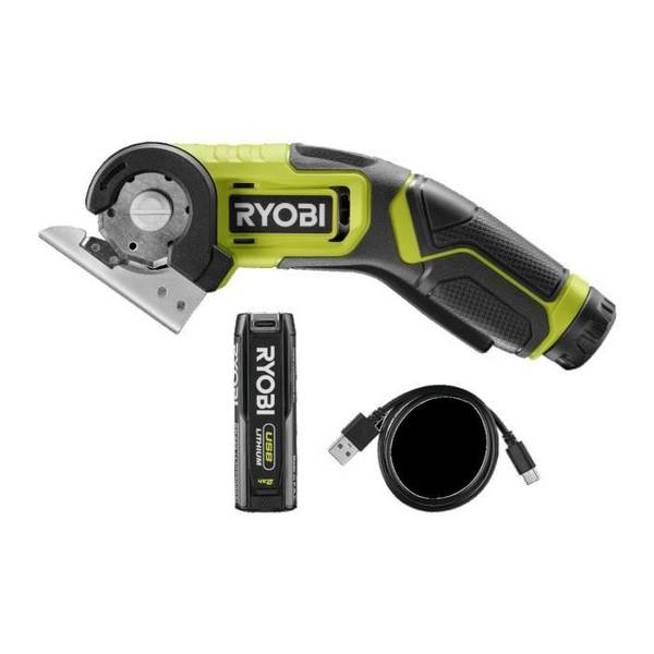 RYOBI 4V Mini Zaag met USB Lithium Accu, USB-C Kabel & 1 x 2,0 Ah Accu - RCT4-120 G