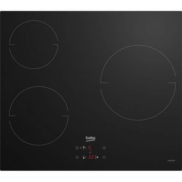 BEKO HIC63400 Keramische Kookplaat - 3 Branders - 60 cm - Touchbediening