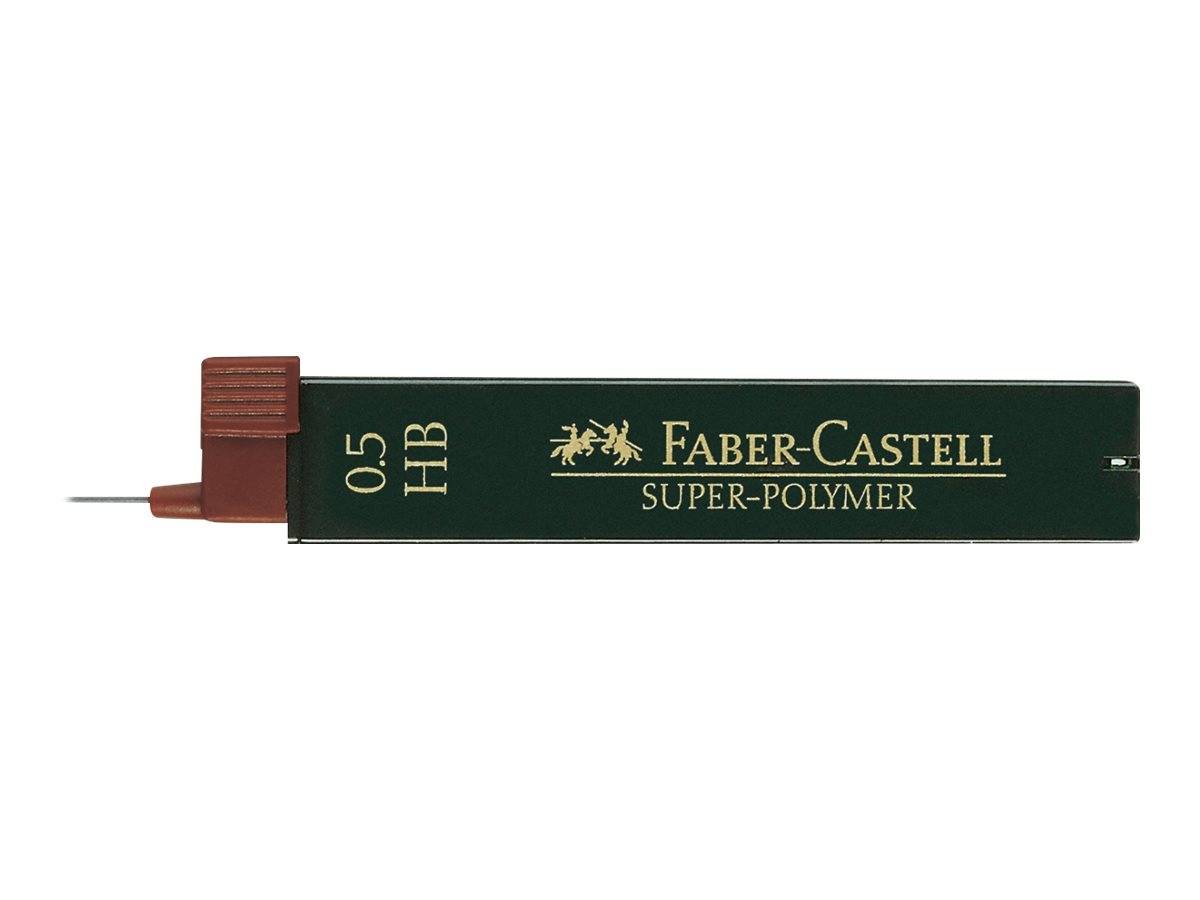 FABER-CASTELL fijne potloodstift superpolymeer 0,5 mm HB 2x BK-1