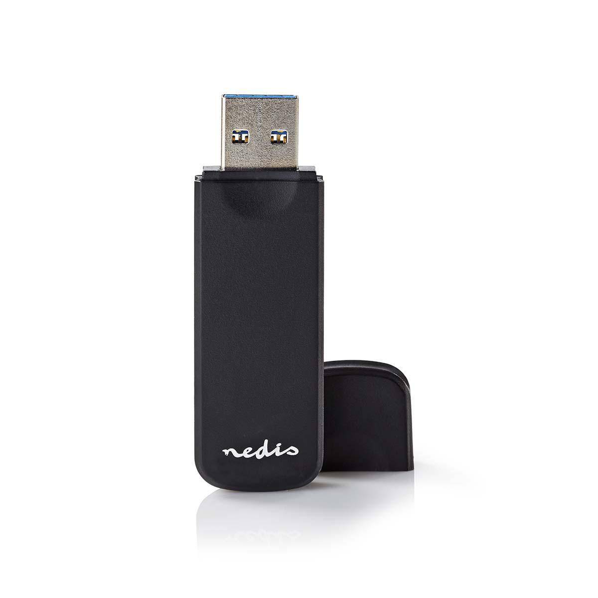 Nedis USB Cardreader met USB-A connector en 2 kaartsleuven - voor (Micro) SD/MMC/TF - USB3.0-0