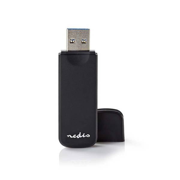 Nedis USB Cardreader met USB-A connector en 2 kaartsleuven - voor (Micro) SD/MMC/TF - USB3.0