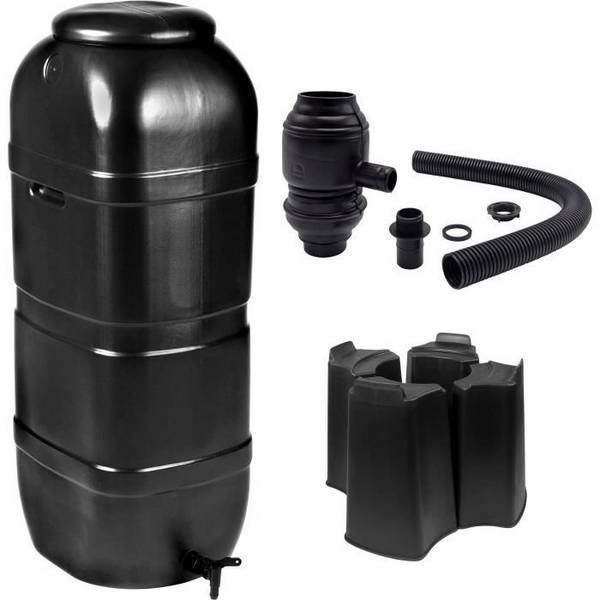 NATURE Wateropslagset - 100 Liter - Kolomvorm - UV-bestendig - Zwart