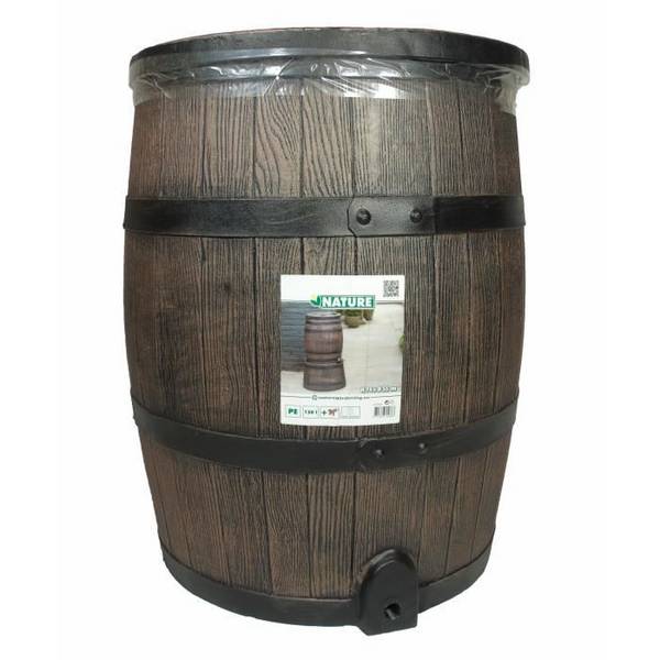 NATURE Wateropslag - Regenwaterbarrel - 120 L - Houtlook - Bruin