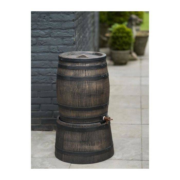 NATURE Wateropslag - Regenwaterbarrel - 120 L - Houtlook - Bruin-2