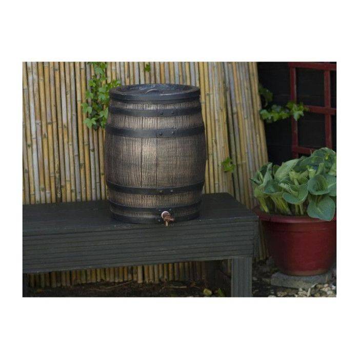 NATURE Wateropslag - Regenwaterbarrel - 120 L - Houtlook - Bruin-3
