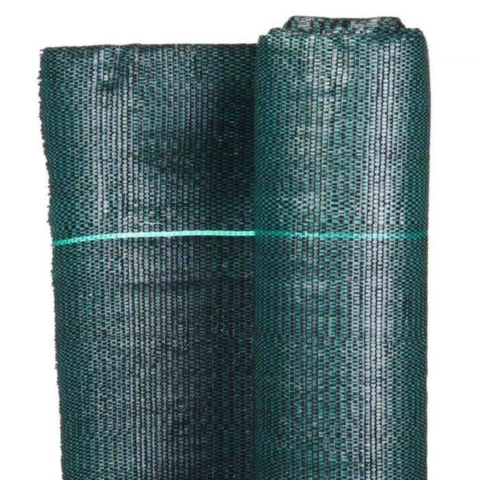 Groene Onkruidbestrijdingsdoek, 1 x 10 m, UV-behandeld, 100 g/m² - Onkruidwerende Bodembedekking-1