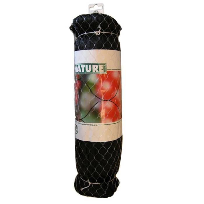 NATURE Primo Vogelnet 10 x 10 m Zwart - 28 mm Gaas - 12 gr/m² Polyethyleen 12gr-3