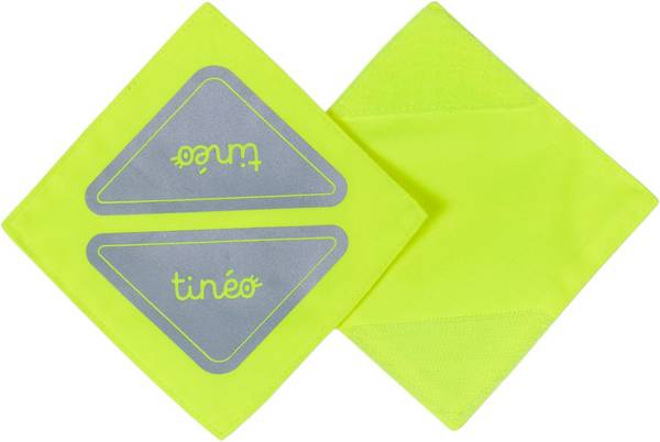 TINEO Reflecterende Patches - Klittenbandsluiting - Fluorescent Geel - Universele Pasvorm