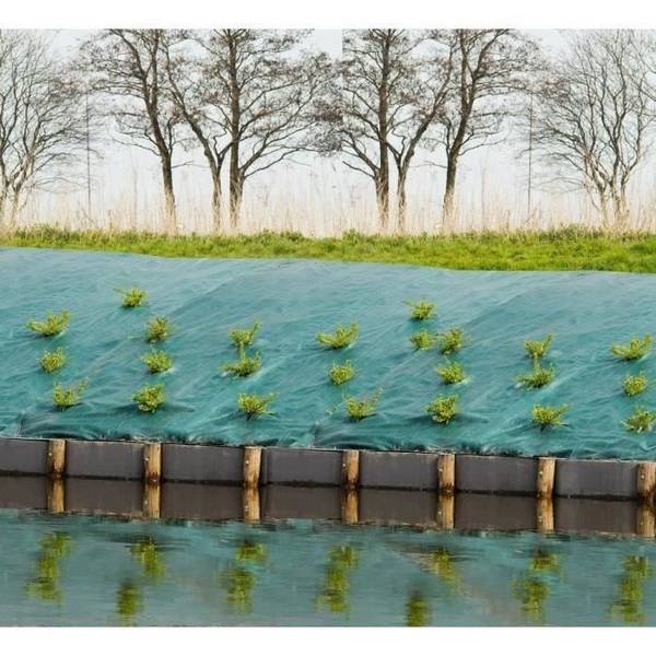 Groene Onkruidbestrijdingsdoek, 1 x 10 m, UV-behandeld, 100 g/m² - Onkruidwerende Bodembedekking