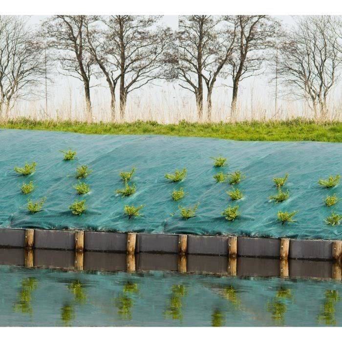 Groene Onkruidbestrijdingsdoek, 1 x 10 m, UV-behandeld, 100 g/m² - Onkruidwerende Bodembedekking-0