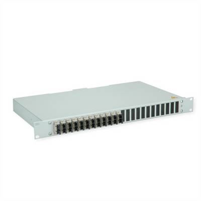 Telegärtner TELEGÄRTNER BASIS eco LWL-Panel mit Kupp Glasvezel-paneel Glasvezel 1 HE Grijs-0