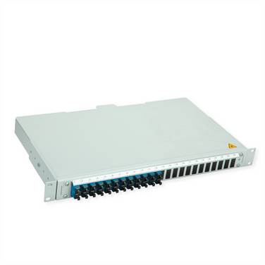 Telegärtner TELEGÄRTNER BASIS V LWL-Panel mit Kupplu    Glasvezel 1 HE Grijs