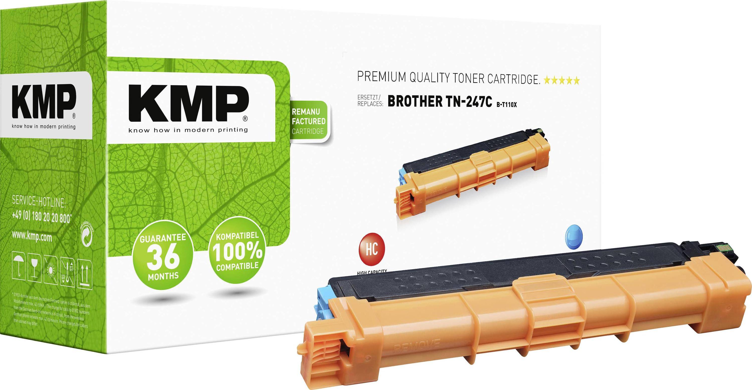 KMP Toner Brother TN-247C cyaan 2.300 S. B-T110X gereviseerd-0