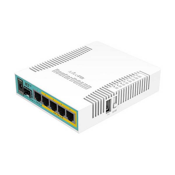 Mikrotik hEX PoE bedrade router wit