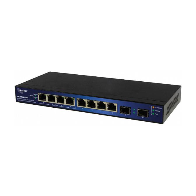 ALLNET ALL-SG8210PM. Switch-Typ: gemanaged, Switch-Ebene: L2+. Basic Switching RJ-45 Ethernet Ports-Typ: Gigabit Ethern-0