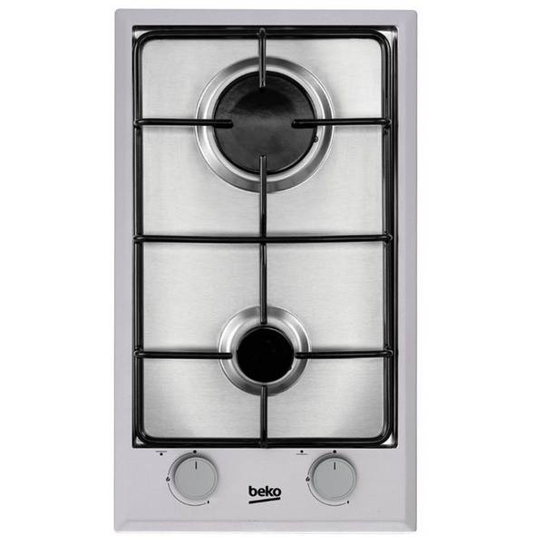 BEKO Gasfornuis - 2 Branders - 30 cm - RVS - HDCG32220FX